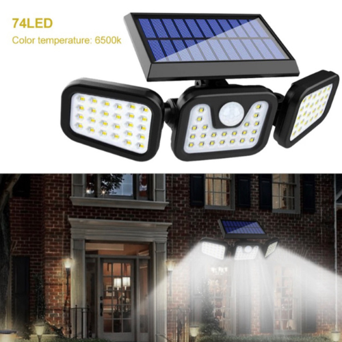 EcoLámpara Solar™: la luz de seguridad con sensor de movimiento solar ultrabrillante