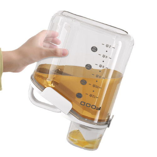 Contenedor Transparente 2L con Sistema de Sellado Hermético♻️