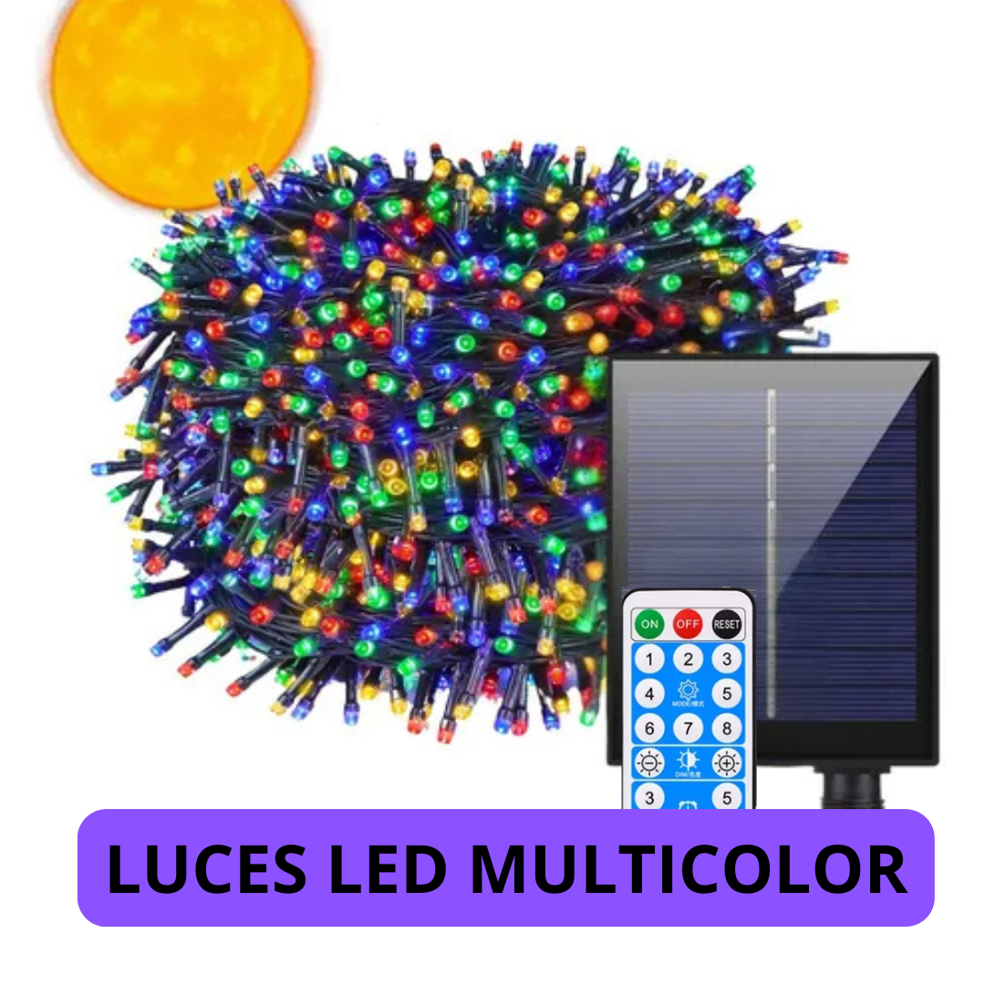 10 metros de Luces Led con Panel Solar🎄