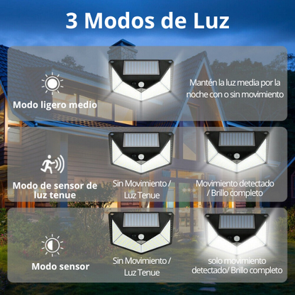 🔐 Ilumina y Protege tu Hogar con el Combo de 4 Lámparas Solares EcoLumen