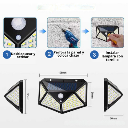 🔐 Ilumina y Protege tu Hogar con el Combo de 4 Lámparas Solares EcoLumen