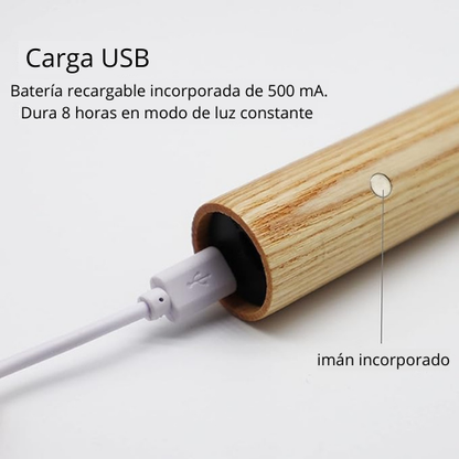 2X1  LUZ LED nocturna con sensor de movimiento, Carga USB para pared