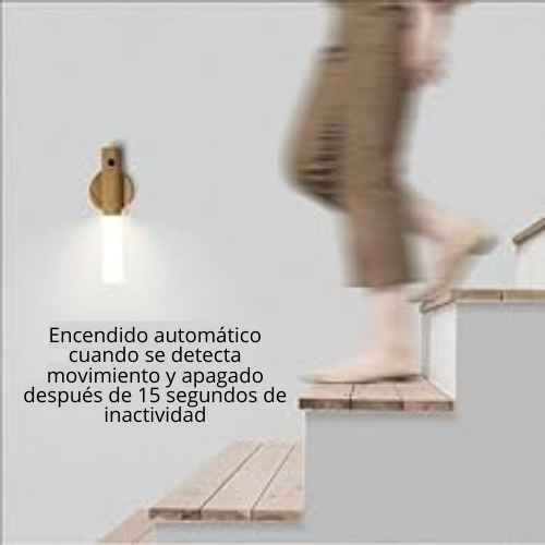 2X1  LUZ LED nocturna con sensor de movimiento, Carga USB para pared