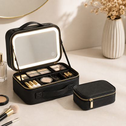 KIT BEAUTY COSMETIQUERA GRANDE + PEQUEÑA💄