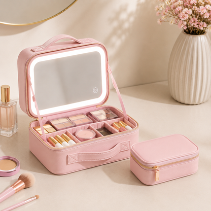 KIT BEAUTY COSMETIQUERA GRANDE + PEQUEÑA💄