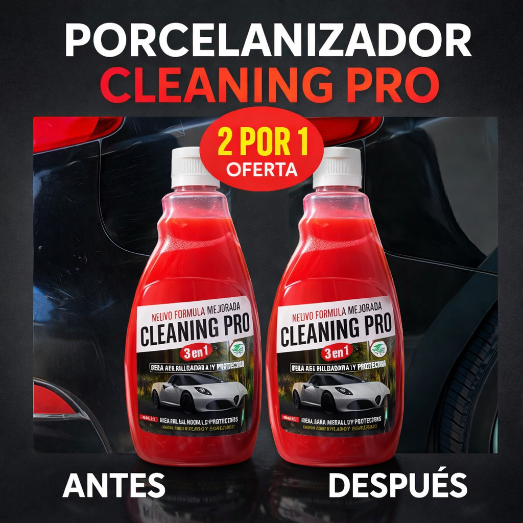 2X1 PORCELANIZADOR CLEANING PRO 3 EN 1