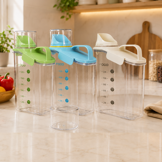 Contenedor 2L con Sistema de Sellado Hermético Premium