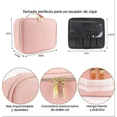 KIT BEAUTY COSMETIQUERA GRANDE + PEQUEÑA💄