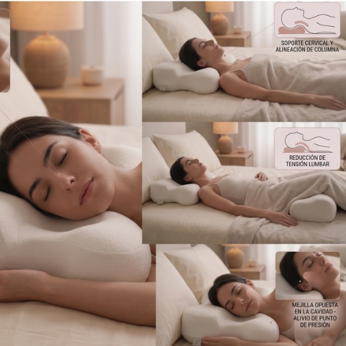 LÚMINA SLEEP Almohada Facial Ergonómica