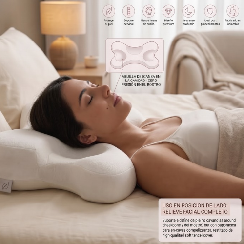 LÚMINA SLEEP Almohada Facial Ergonómica