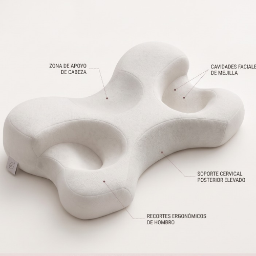 LÚMINA SLEEP Almohada Facial Ergonómica