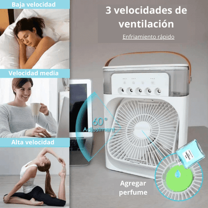 Mini Cooling Fan🌀 Ventilador-Humidificador Portátil