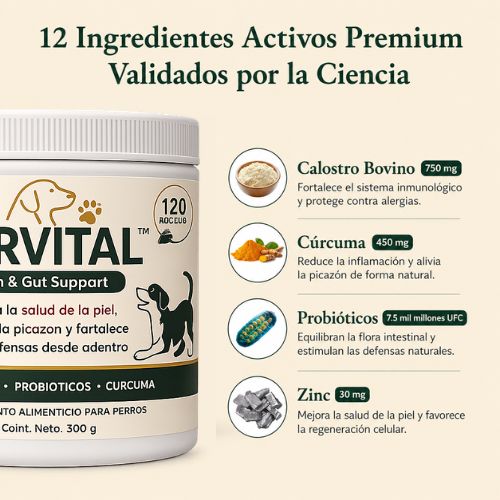 FURVITAL™ Skin & Gut Support   / 🐶  Tu perro no debería vivir con picazón todos los días.