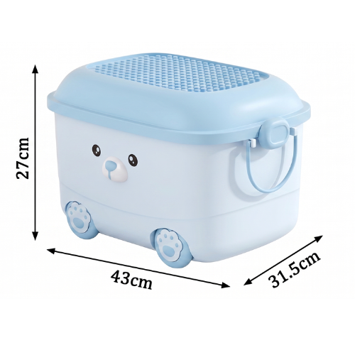 Caja Organizadora Infantil Premium con Tapa y Ruedas 🧩