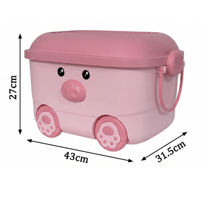 Caja Organizadora Infantil Premium con Tapa y Ruedas 🧩