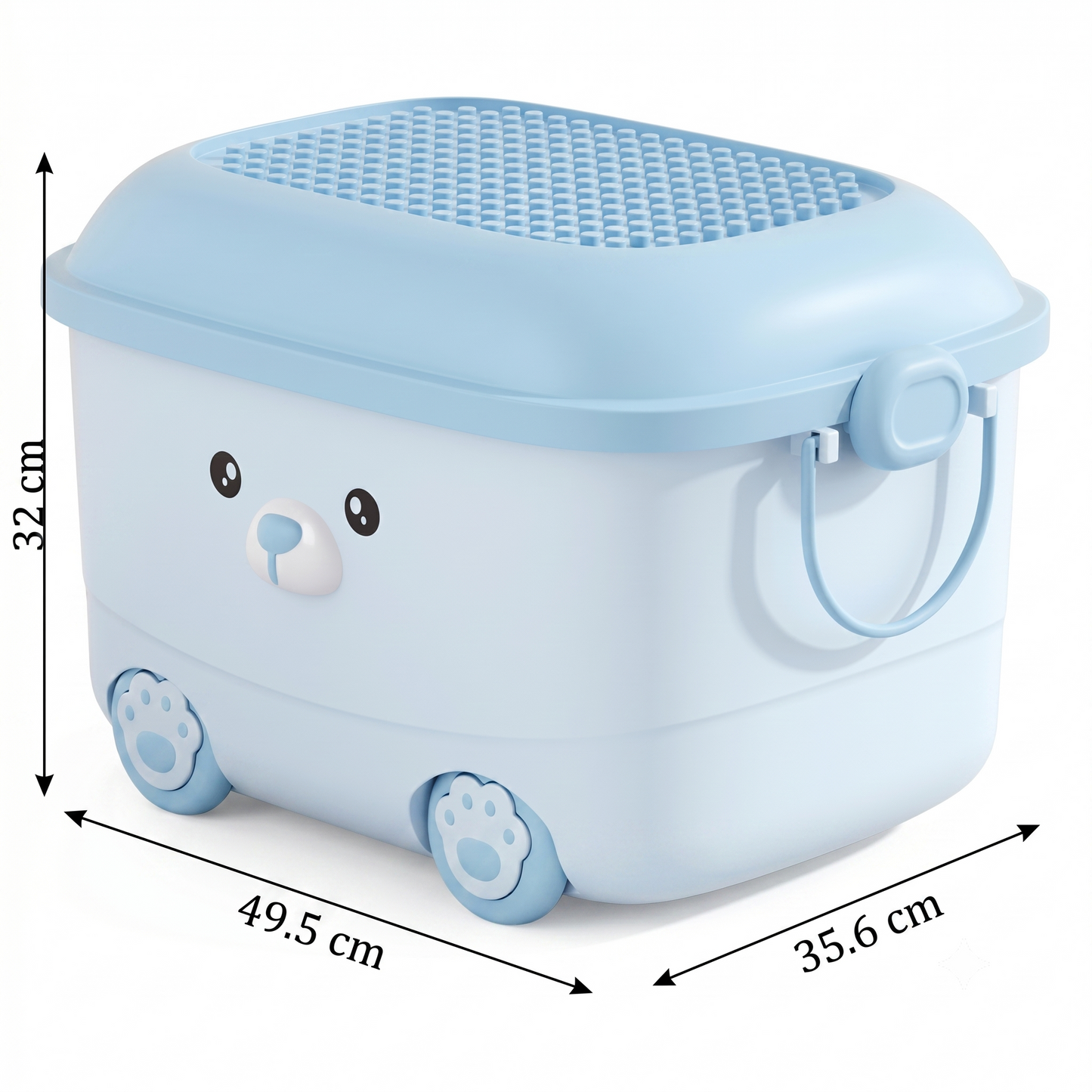 Caja Organizadora Infantil Premium con Tapa y Ruedas 🧩