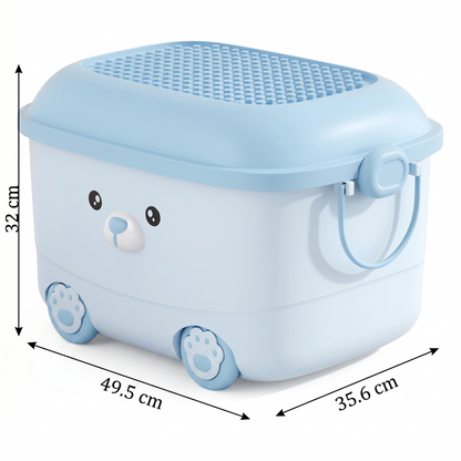 Caja Organizadora Infantil Premium con Tapa y Ruedas 🧩