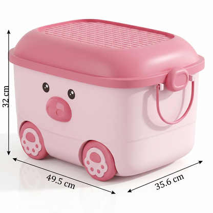 Caja Organizadora Infantil Premium con Tapa y Ruedas 🧩