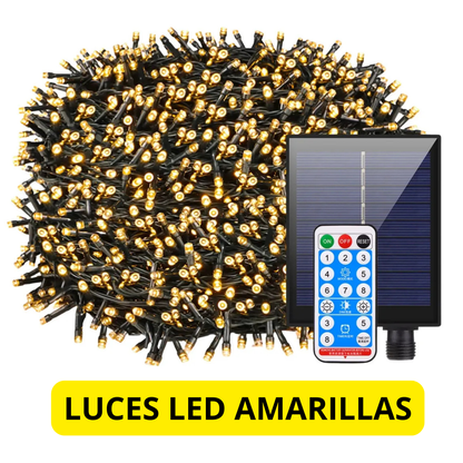 10 metros de Luces Led con Panel Solar🎄