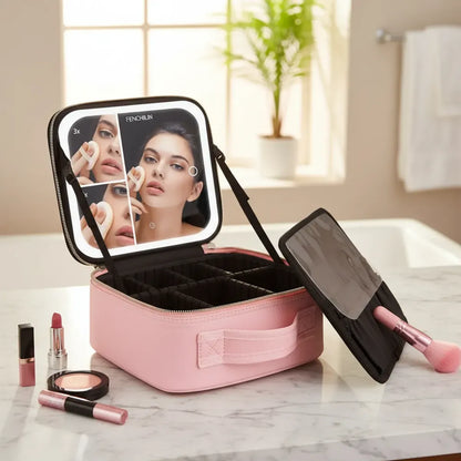 KIT BEAUTY COSMETIQUERA GRANDE + PEQUEÑA💄